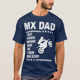 MX DAD Motocross Supercross Dirt Bike Daddy Gift  Tシャツ
