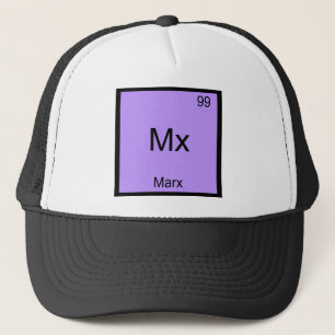 Mx - Marx要素おもしろい化学記号Tシャツ キャップ
