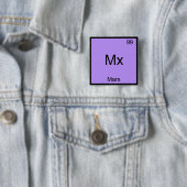 Mx - Marx おもしろい Element Chemistry Symbol T-Shirt 缶バッジ (インサイチュ)