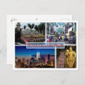 MYクアラルンプール – ジャムクモスク – ペタリング通り- ポストカード (正面/裏面)