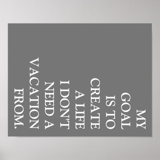 MYゴールポスター(GINA) ポスター (正面)