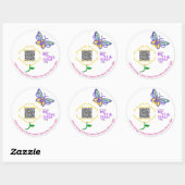 my25時間 – 3インチシール – 花 ラウンドシール (シート)