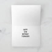 MY *お気に入りの KAYAKER** HAPPY 13誕生日カード カード (内部)