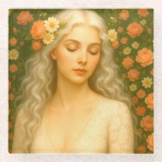 my ガラスコースター (正面)