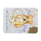 My フランスの Bulldog 食べ My Lesson Plan マグネット (横)