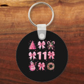 My 11th Birthday Nk Santa Coquette Snowman 11 Year キーホルダー (正面)