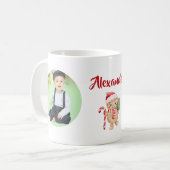 My 1st Christmas Little Reideer Photo コーヒーマグカップ (正面左)