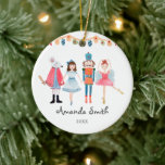 My 1st Christmas Nutcracker Ballerina ornament セラミックオーナメント<br><div class="desc">Personalized Nutcracker ornament</div>