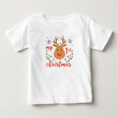 MY 1ST CHRISTMAS TSHIRT ベビーTシャツ (正面)