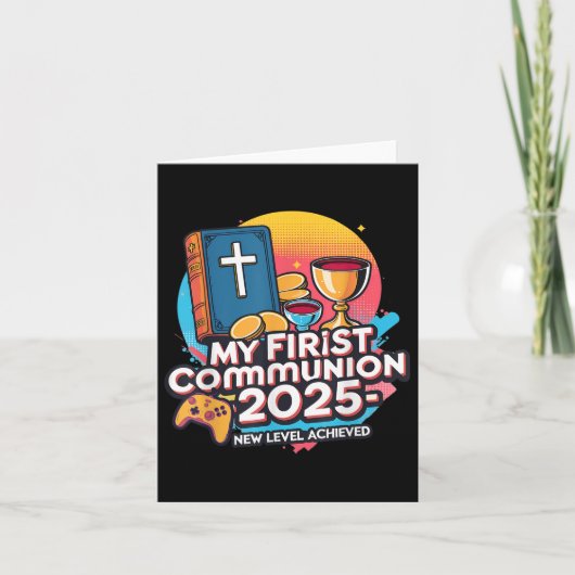 My 1st First Communion 2025 Video Game Controller カード (正面)