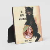 My 1st HALLOWEENベビーフォトブラックキャット フォトプラーク (正面)