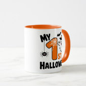 My 1st Halloween Cute Ghost Baby Bodysuit マグカップ (正面右)