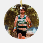 My 1st Marathon Runner First Marathoner Running セラミックオーナメント (裏面)