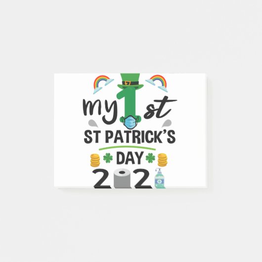 My 1st. Patricks Day 2021衣装ベビー ポストイット (正面)
