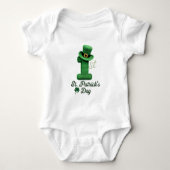 My 1st St. Patrick's Day Baby Jersey Bodysuit ベビーボディスーツ (正面)