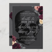 My 20のハロウィーンのテーマパーティーでの死 招待状 (正面/裏面)