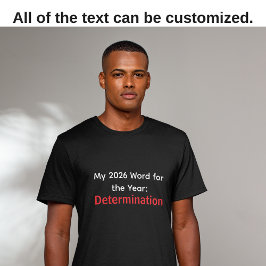 My 2026 Word Of The Year: Determination Black Tシャツ