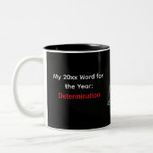 My 20xx Word Of The Year: Determination ツートーンマグカップ (左)
