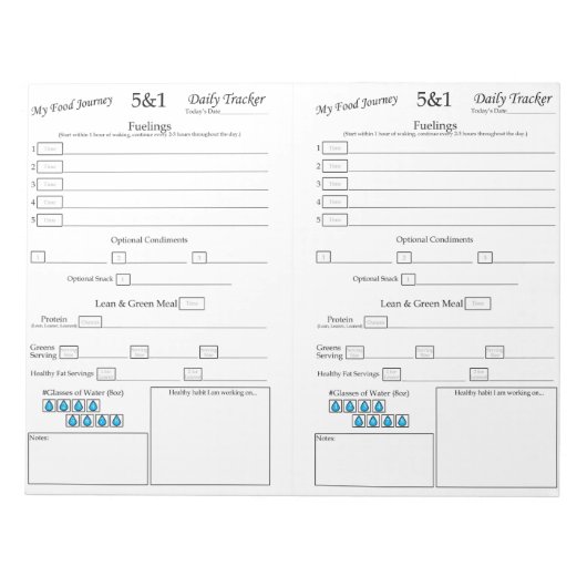 My 5 - 1フードトラッカー ノートパッド (正面)