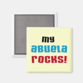 My Abuela Rocks Tシャツとギフト マグネット (正面/裏面)