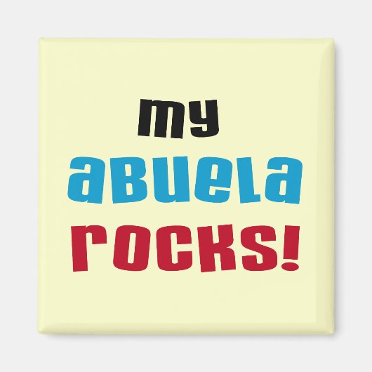 My Abuela Rocks Tシャツとギフト マグネット (正面)