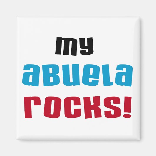 My Abuela Rocks Tシャツとギフト マグネット (正面)