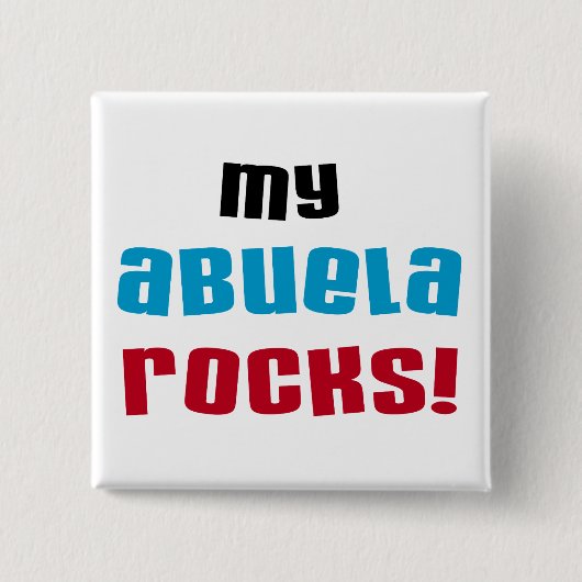 My Abuela Rocks Tシャツとギフト 缶バッジ (正面)