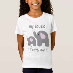 My Abuelo Loves Me - Elephant 子供へ Shirt Tシャツ