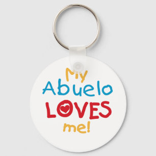 My Abuelo Loves Me Tシャツとプレゼント キーホルダー