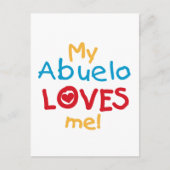 My Abuelo Loves Me Tシャツとプレゼント ポストカード (正面)