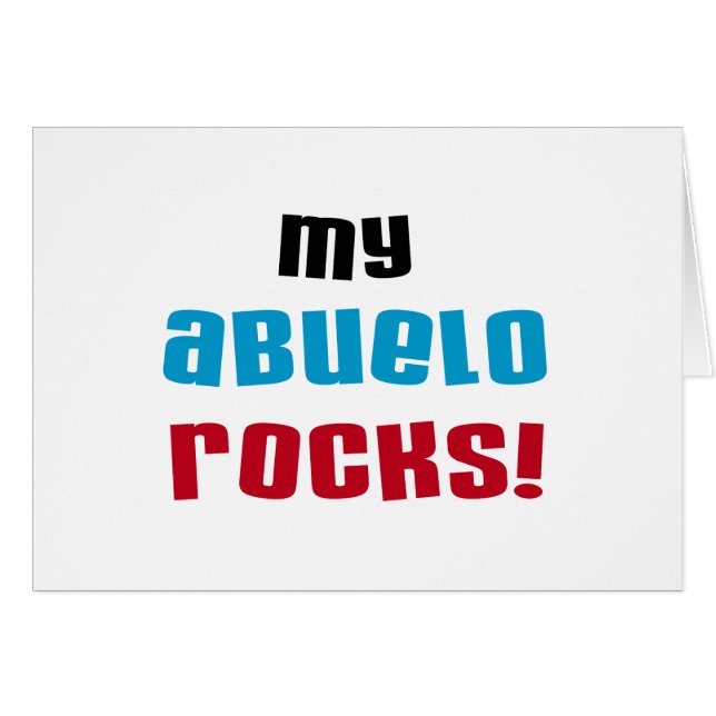 My Abuelo Rocks Tシャツとギフト (正面横)
