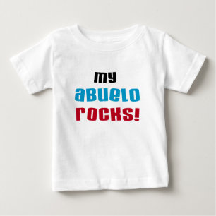 My Abuelo Rocks Tシャツとギフト ベビーTシャツ