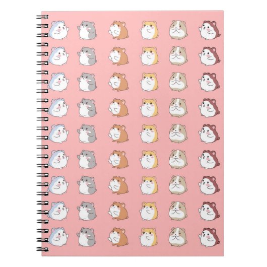 My Adorable Hamster Friends: A Cute Pink Notebook  ノートブック (正面)