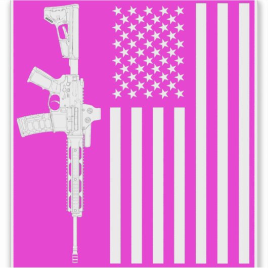 My America Pink  シール (正面)