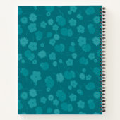 My Annovation Journal Blue Flower Textureノート ノートブック (裏面)