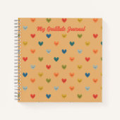 My Anthrival Journalハートのカスタマイズ可能なノートブック ノートブック (正面)