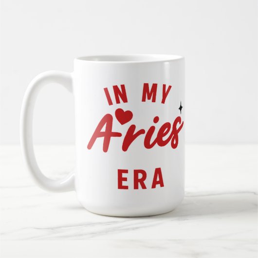 my Aries era Mug ,Aries birthday gift コーヒーマグカップ (左)
