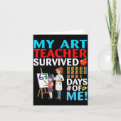 My Art Teacher Survived 67 Days Of Me Student Back カード (正面)
