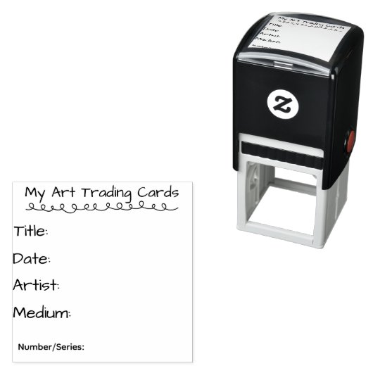 My Art Trading Cards Self Inking Rubber Stamp セルフインキングスタンプ (インサイチュ)