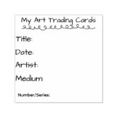 My Art Trading Cards Self Inking Rubber Stamp セルフインキングスタンプ (デザイン)