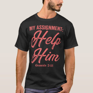 My Assignment Help Him 創世記218 キリスト教 Tシャツ