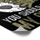 My Attitude Stinks Gloves Soccer Football Goalie G ポスター (角)