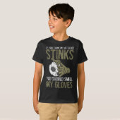 My Attitude Stinks Gloves Soccer Football Goalie G Tシャツ (正面フル)