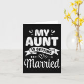 My Aunt Is Getting Married Wedding Marry Uncle Nie カード (黄色い花)