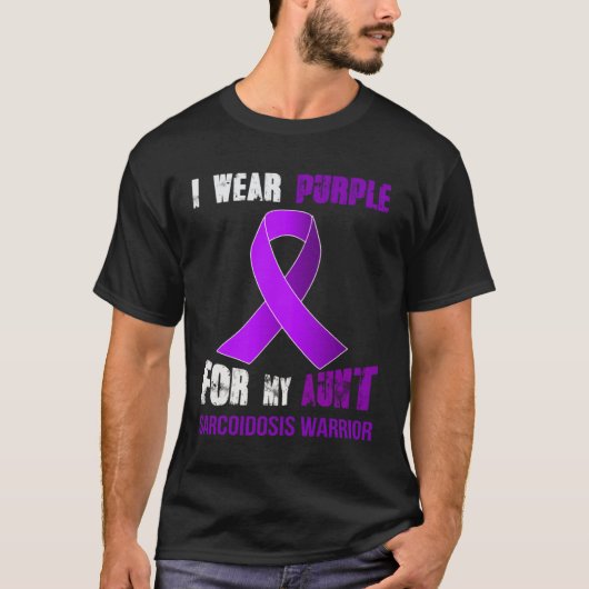 MY AUNT  MY SARCOIDOSIS WARRIOR Tシャツ (正面)