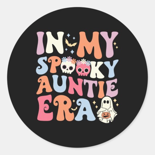 My Auntie Era不気味ハロウィーンGroovy Witchy Sp ラウンドシール (正面)