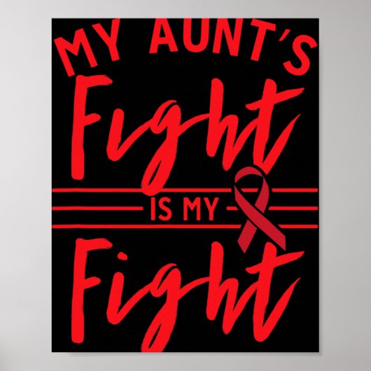 My Aunt's Fight Is My Fight Blood Cancer Awareness ポスター (正面)