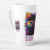 MY AURA SAYS カフェラテマグ (左アングル)