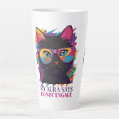 MY AURA SAYS カフェラテマグ (正面)