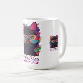 MY AURA SAYS コーヒーマグカップ (正面右)